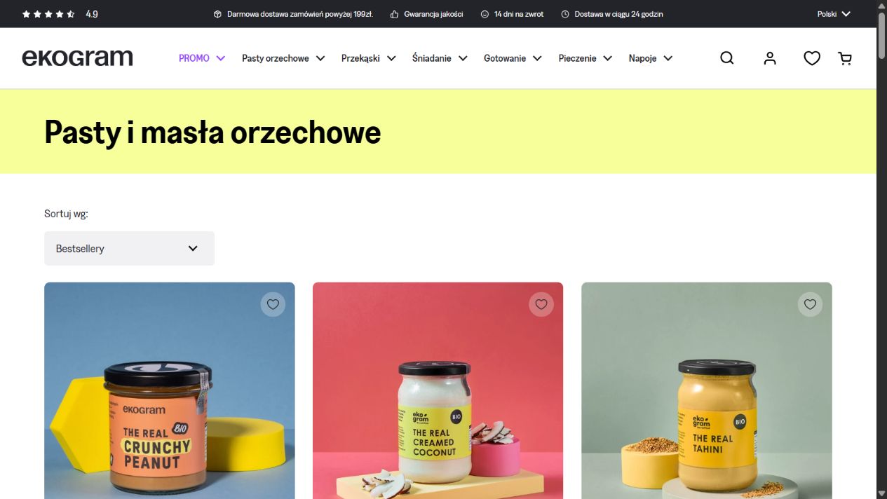 Current website view: ekogram.pl